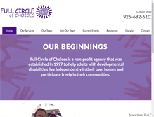 Tablet Screenshot of fullcircleofchoices.org
